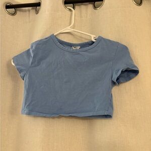 Blue Cropped T-Shirt